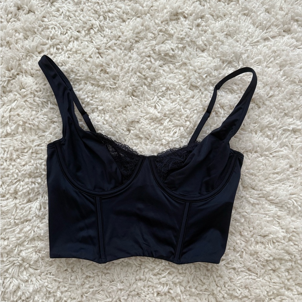 Lace & Satin Balconette Corset